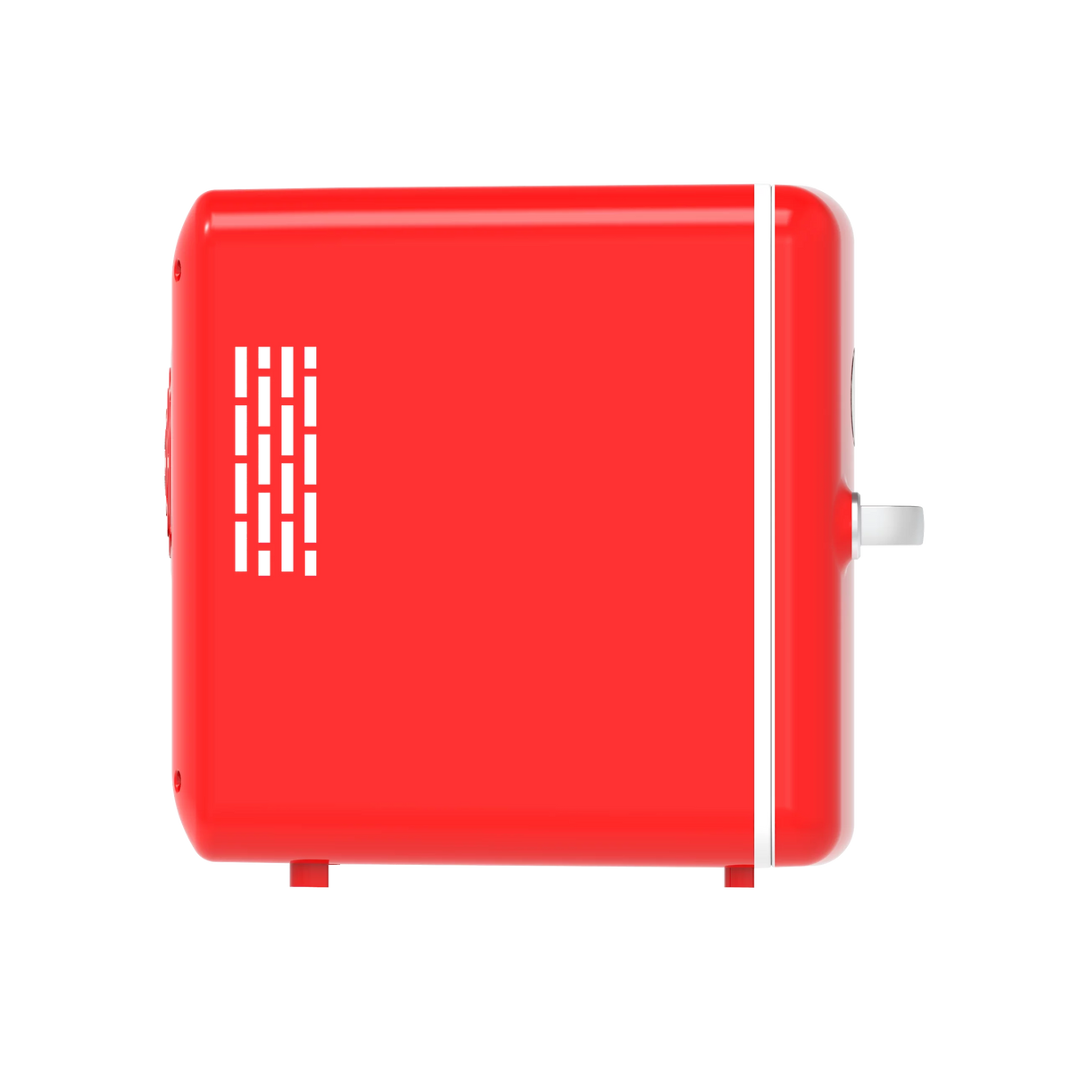 Portable Retro 6-Can Mini Cooler Red D655220