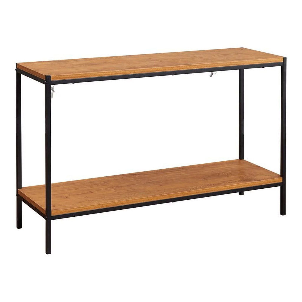 Oak Wood Console Table with Storage Shelf K235