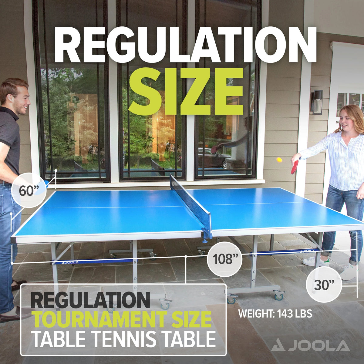 Blue Table Tennis Table with Net Set Q16421