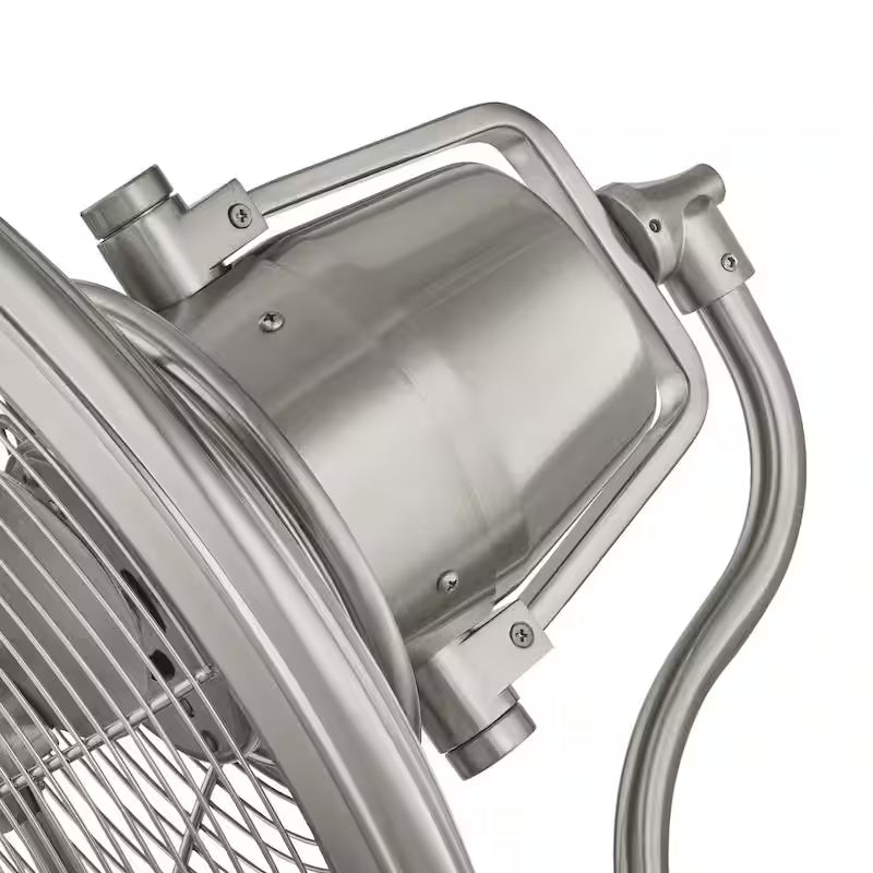 Brushed Nickel Oscillating Wall Fan L344928