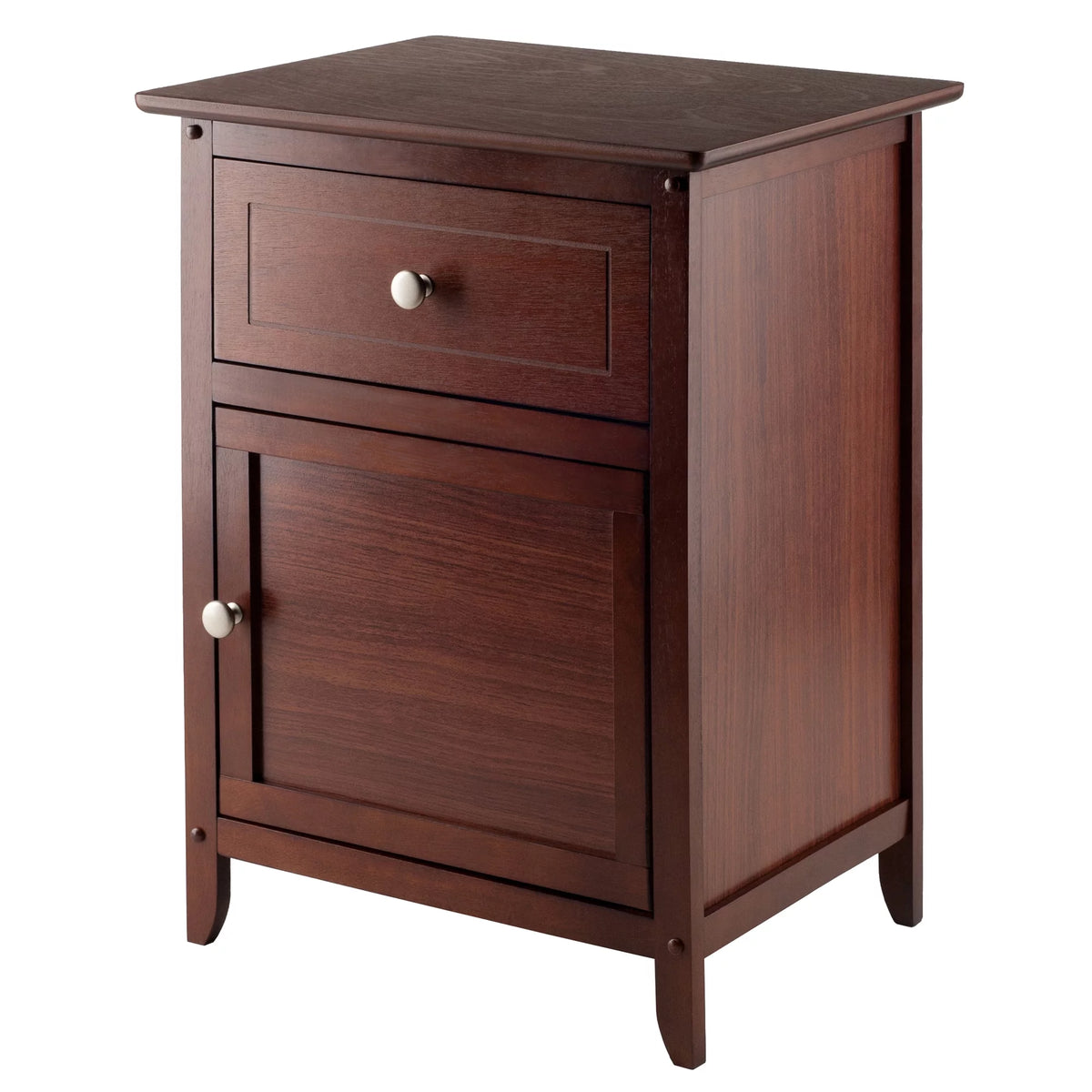 Walnut Finish Accent Table Nightstand H61408