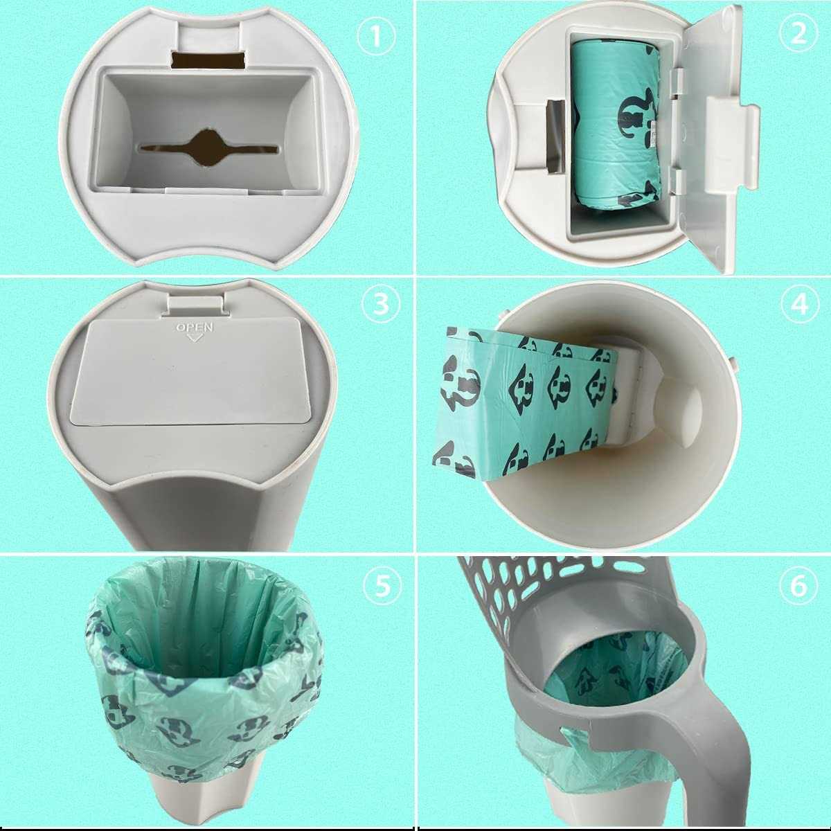 Cat Litter Scoop with Trash Container Y2756
