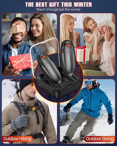 2 Pack Rechargeable Electric Hand Warmers with Charging Case X8174
