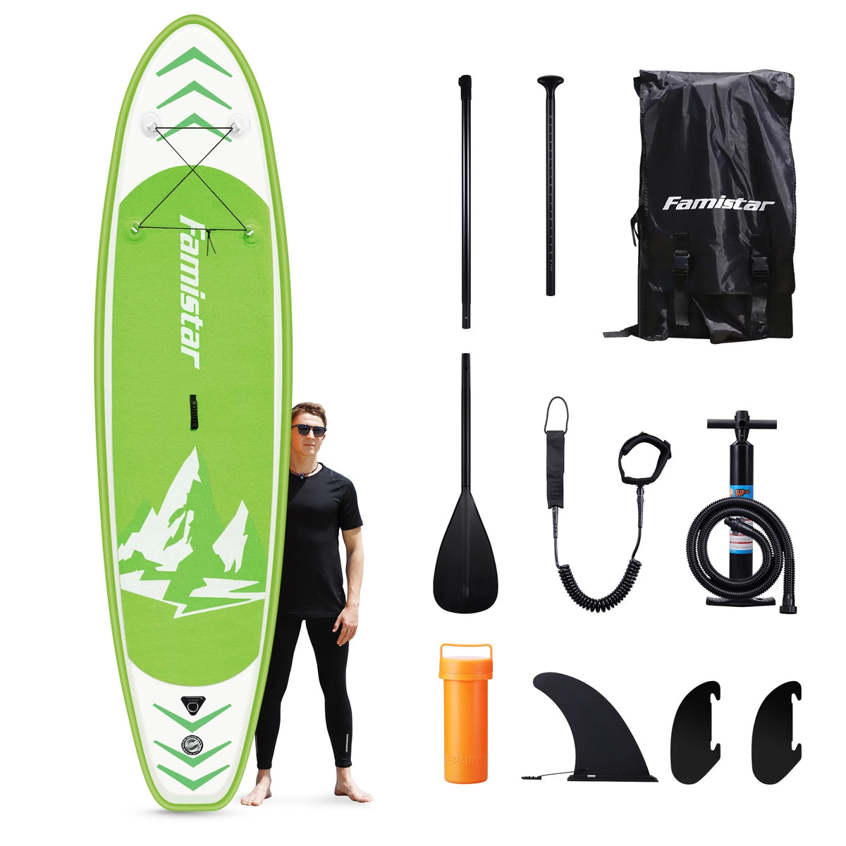 Inflatable Stand Up Paddle Board with Adjustable Paddle L8019