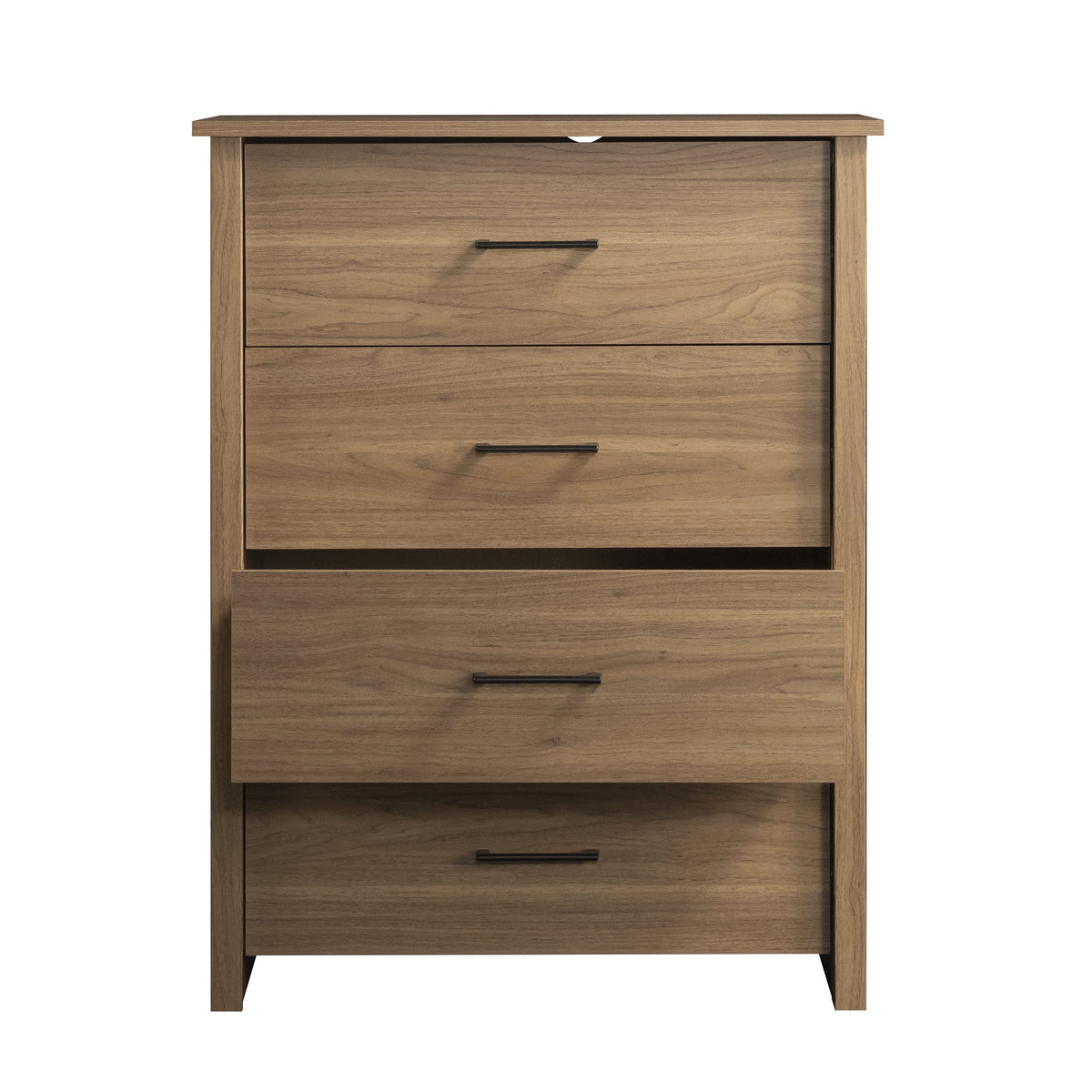 4 Drawer Walnut Finish Dresser T3351