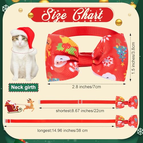 100 Pcs Christmas Dog Bandanas and Collar Bow Ties Set F762180