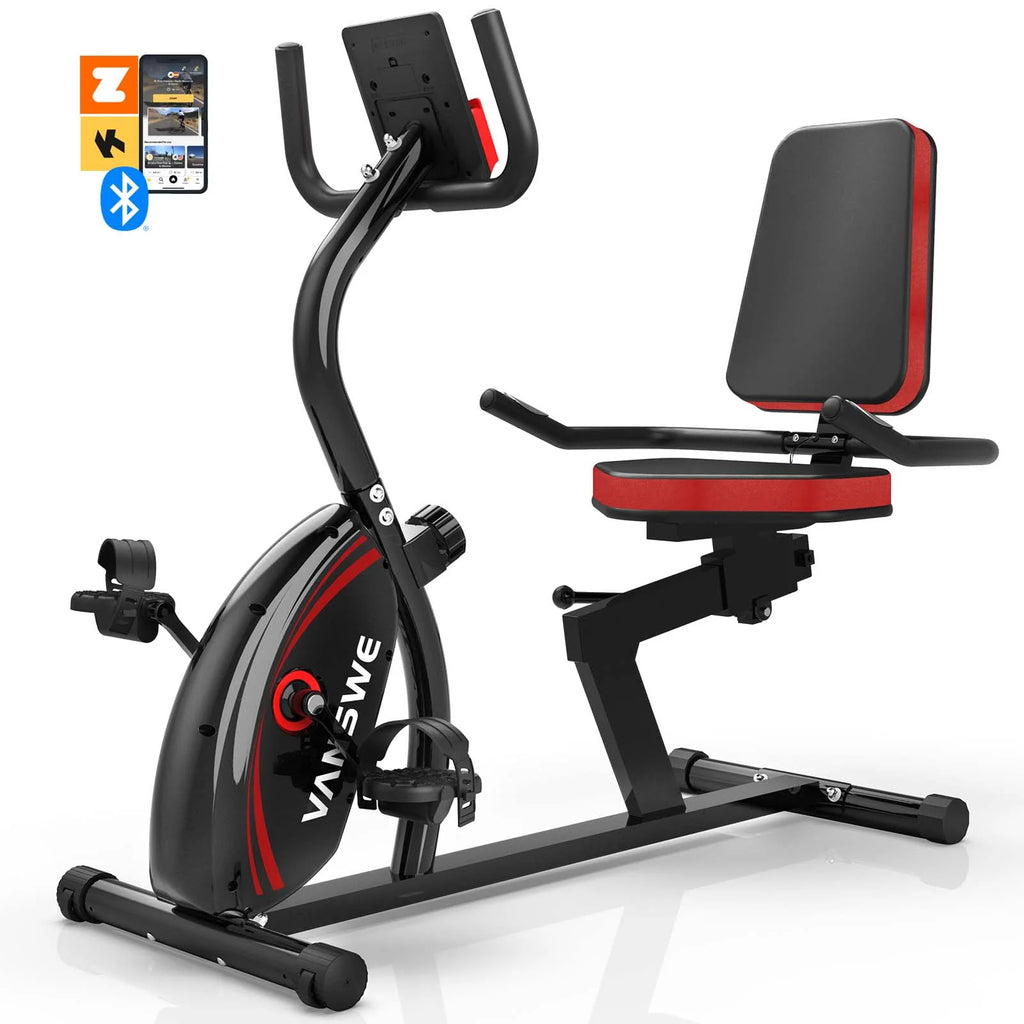 Recumbent Exercise Bike 16 Levels Resistance 380 lbs S61303