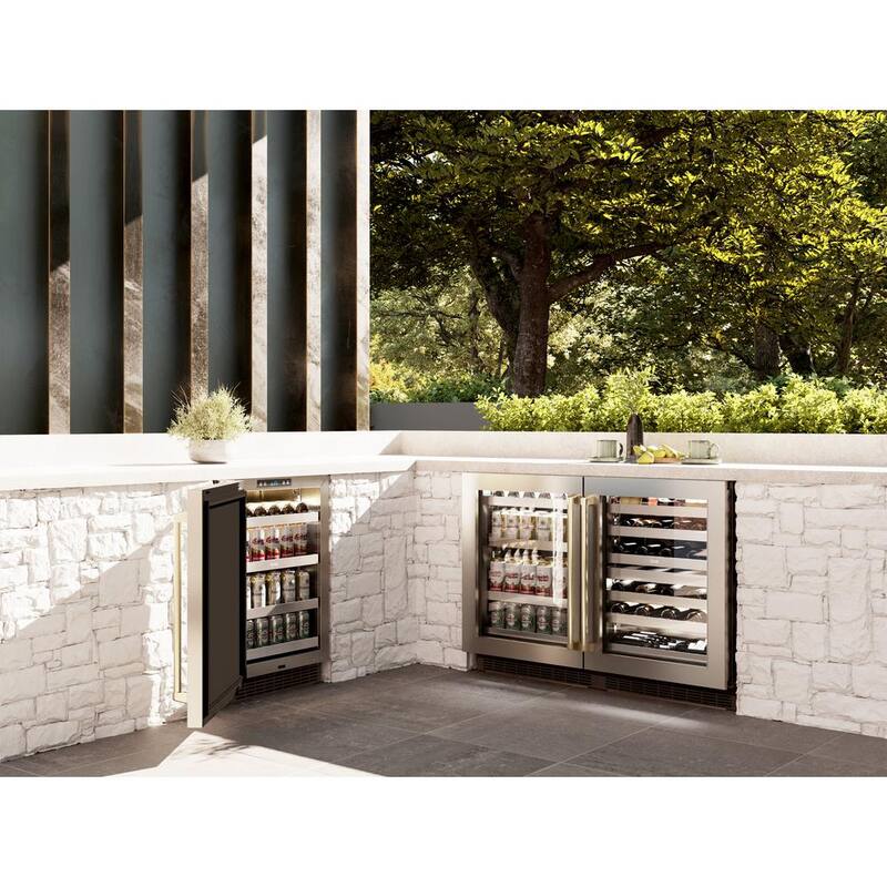 24 in. Dual Zone 44-Bottle Wine Cooler with Glass Door Y8544